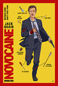 Jack Quaid takes a pounding in Novocaine, a film that mixes slapstick, shootouts and unexpected heart