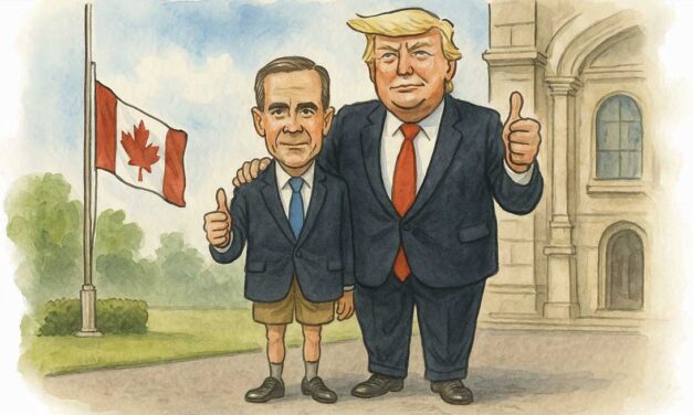 Carney stumbles as Trump dominates trade talks